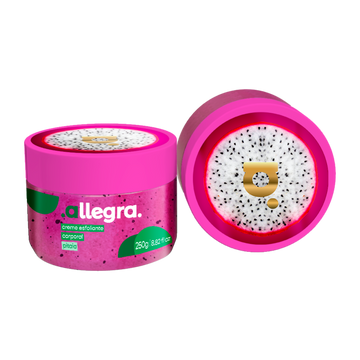 Gel Esfoliante Corpo Rosto Pitaia Allegra 250g